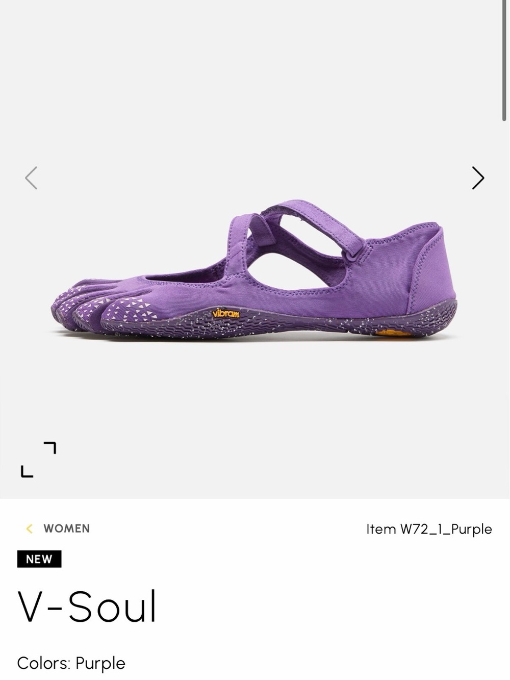 [Authentic] V-Soul Purple Vibram FiveFingers EU 40
